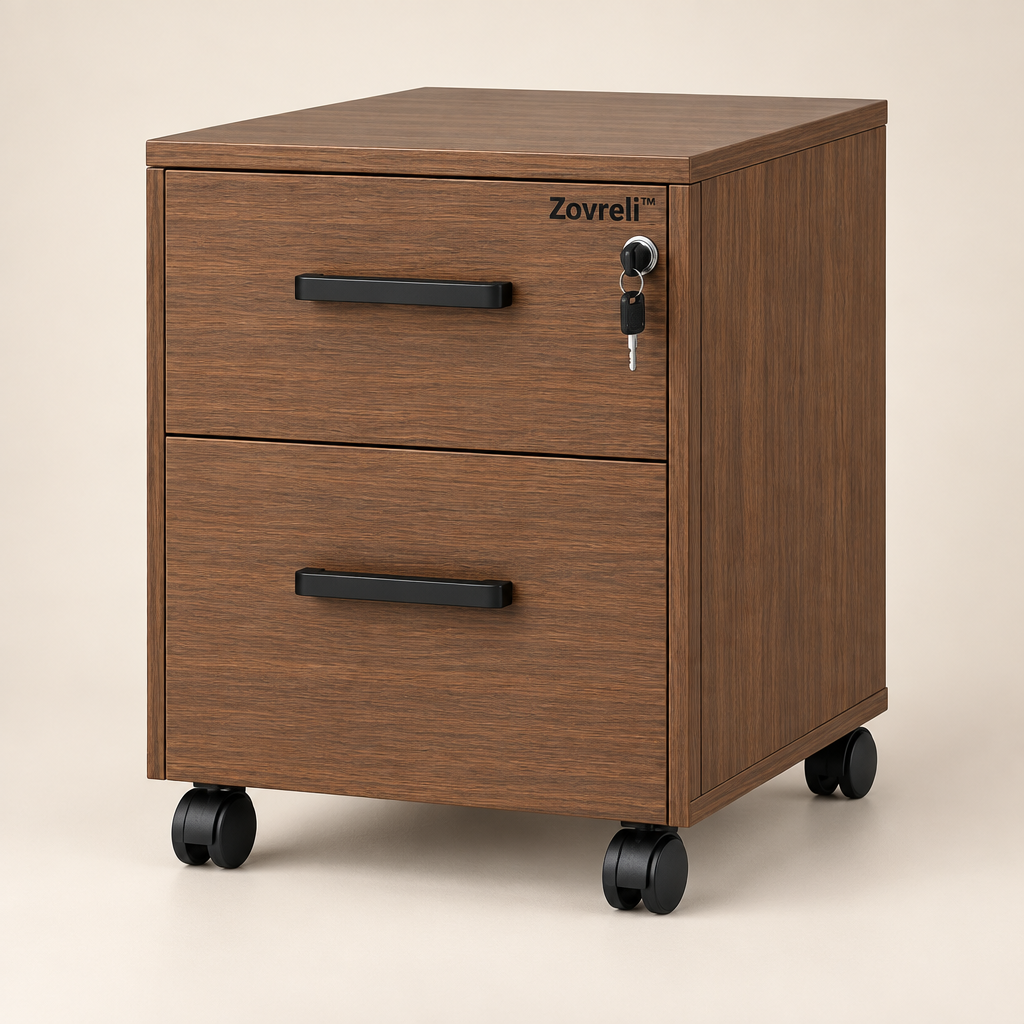 Zovreli™ Two-Drawer Mobile File Cabinet image 01