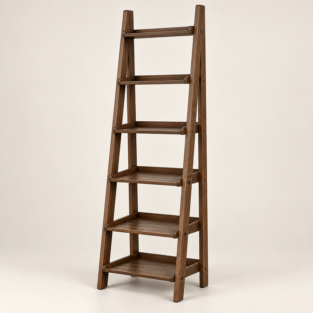 Zovreli™ Ladder-Style Leaning Office Bookshelf image 01